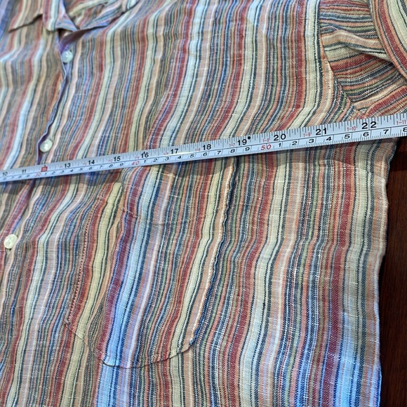 B0620 Linen Button Down Shirt Size Large similar to Frank & Eileee fall - Picture 5 of 7
